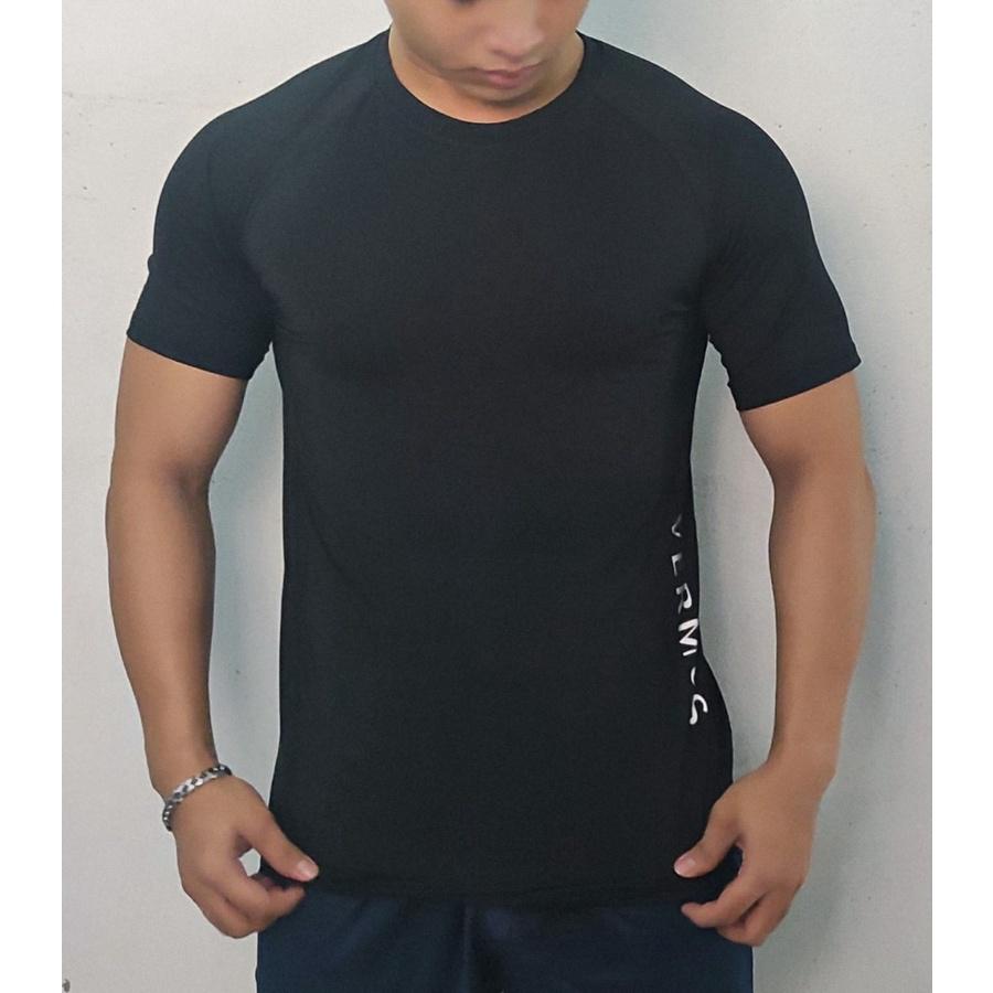 Áo Thun Thể Thao Nam,Áo Tập Gym Nam VERMOS V2 Đen