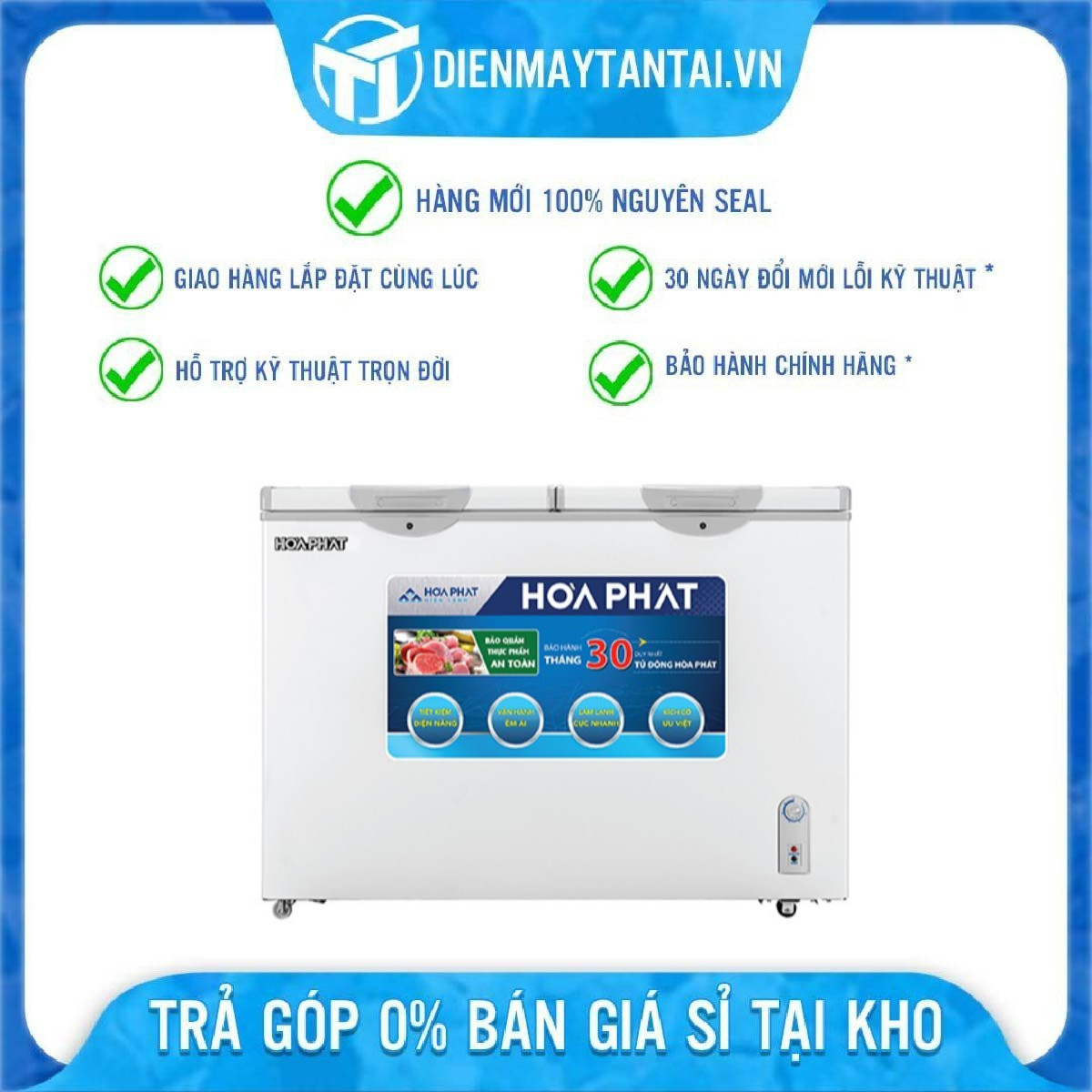 Tủ đông Hòa Phát HCF 656S2N2 271 lít - Hàng Chính Hãng