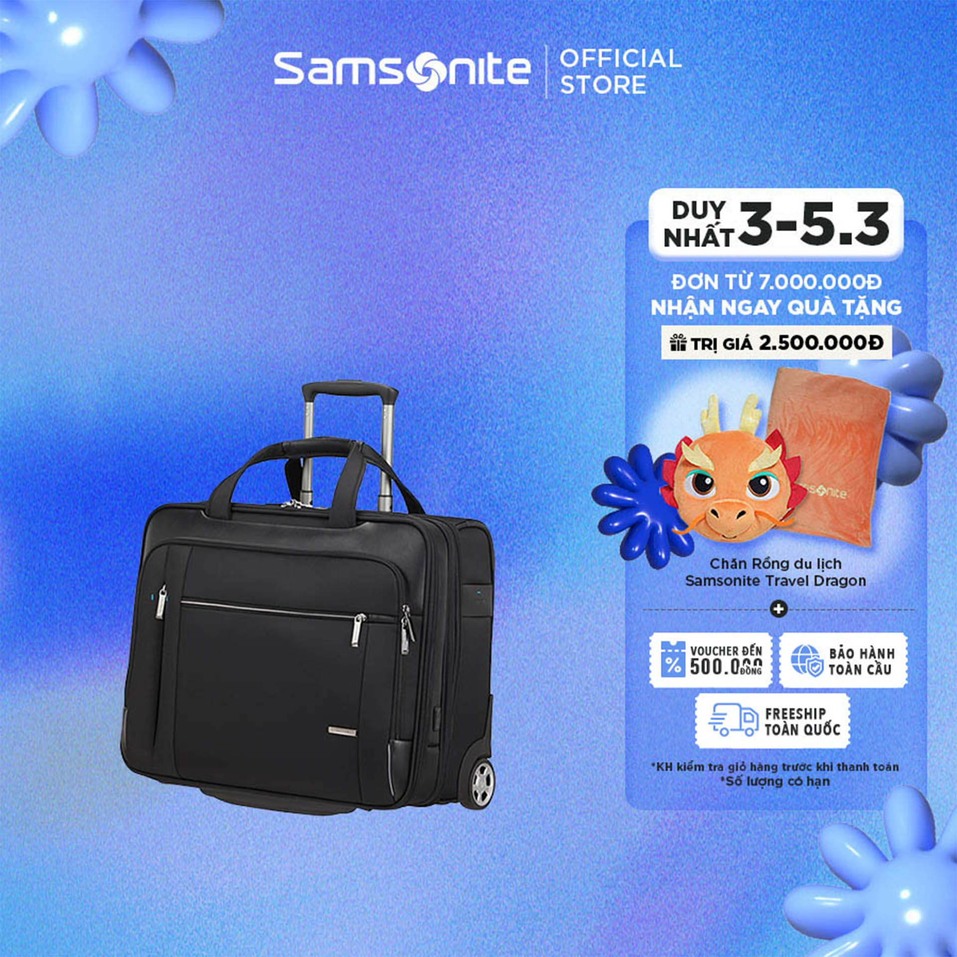 Cặp kéo Samsonite Spectrolite 3.0 Rolling Tote 17.3in EXP