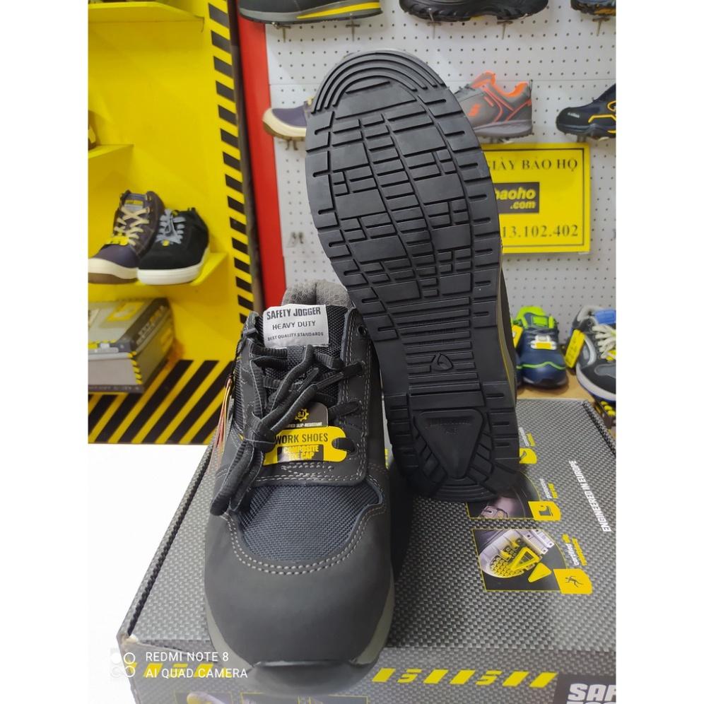 [Hàng Chính Hãng] Giày Bảo Hộ Safety Jogger Turbo Chất Da Thật, Đế PU Chống Đâm Xuyên, Chống Va Đập, Chống Trơn Trượt