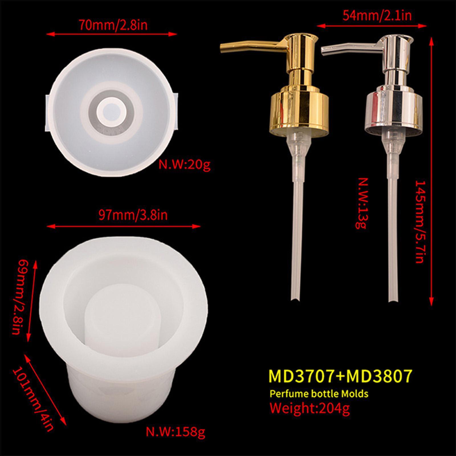 Pump Bottle Silicone Mold Perfume Soap Bottle Mold DIY Resin Craft