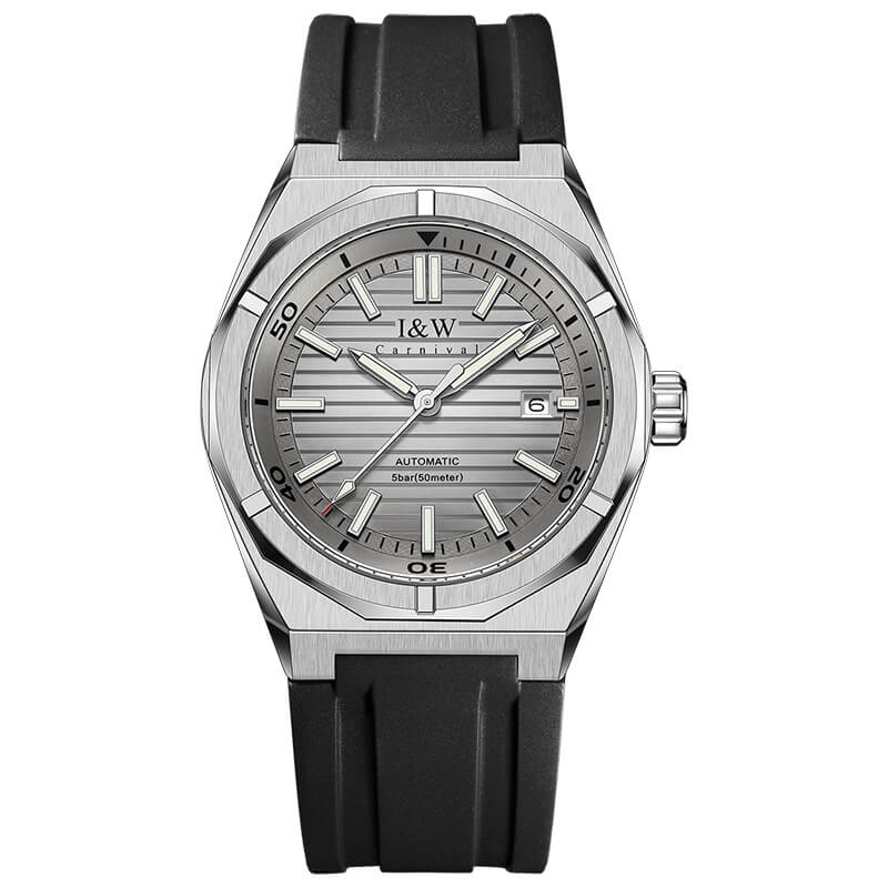 Đồng hồ nam chính hãng IW CARNIVAL IW711G-7 Kính sapphire ,chống xước,Chống nước ,Bảo hành 24 tháng,Máy cơ ,dây cao su cao cấp