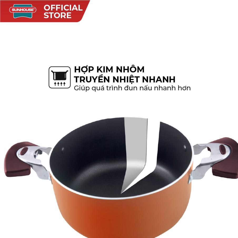 Bộ nồi nhôm chống dính SUNHOUSE SH505