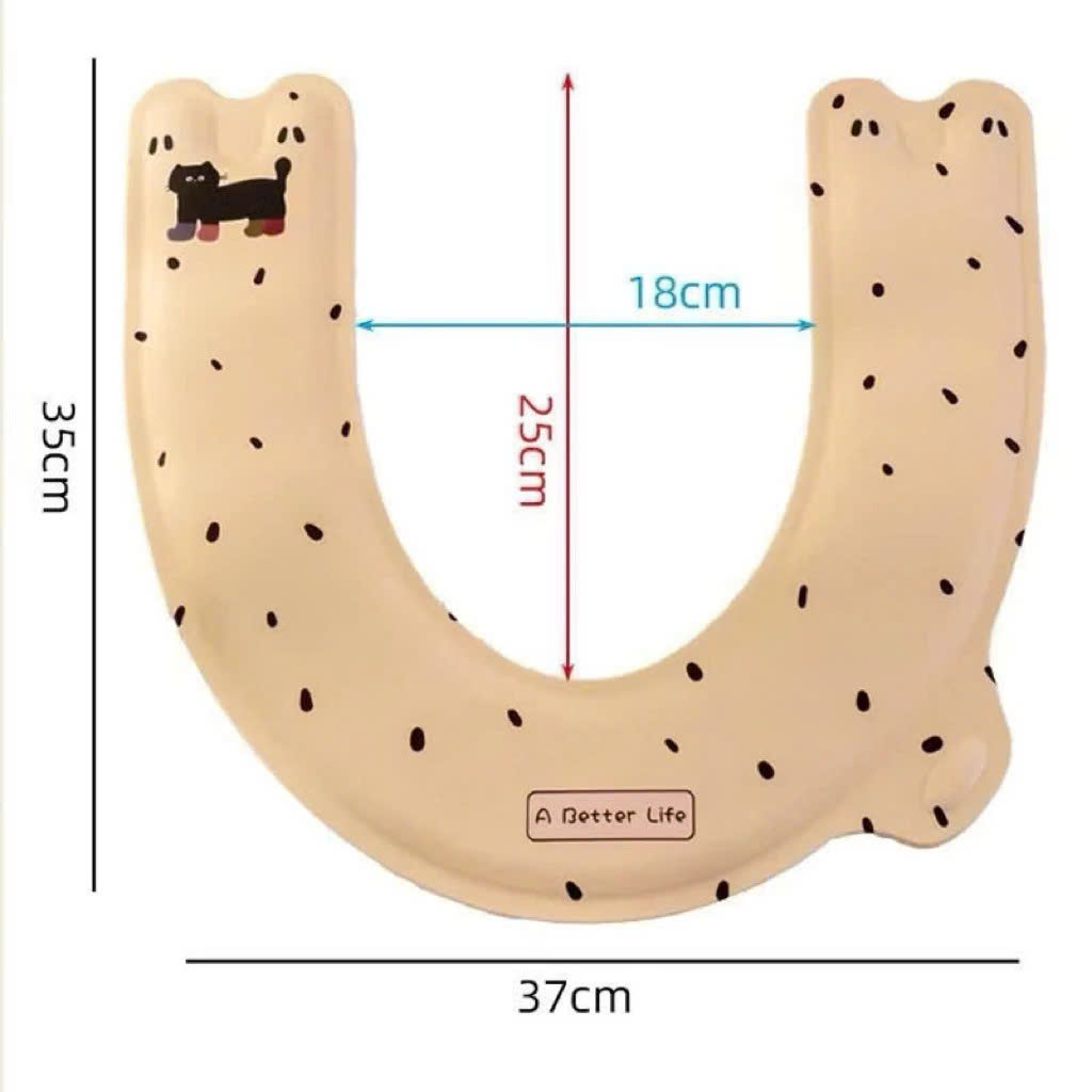 Đệm Lót Bồn Cầu Chữ U Giữ Ấm – Miếng Lót Bồn Cầu Hoạt Hình Dễ Thương, Chất Liệu Xốp Êm Ái Chống Nước, Kháng Khuẩn - HÀNG CHÍNH HÃNG MINIIN