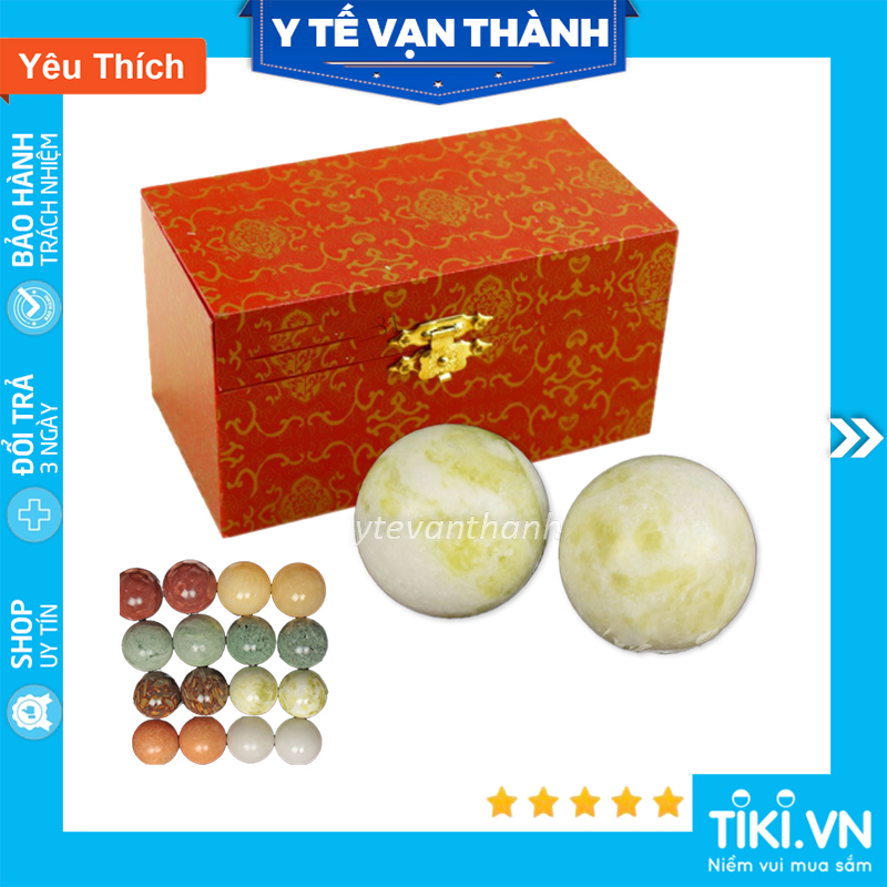 Bi Lăn Tay Đá Cao Cấp - Màu Hỗn Hợp Thiên Nhiên (Hộp 1 Cặp) | Tập Cơ Tay -VT0941