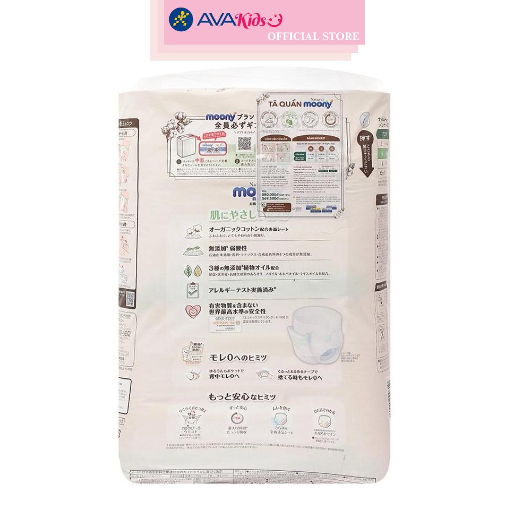 Tã quần Moony Natural size M 46 miếng (5 - 10 kg)