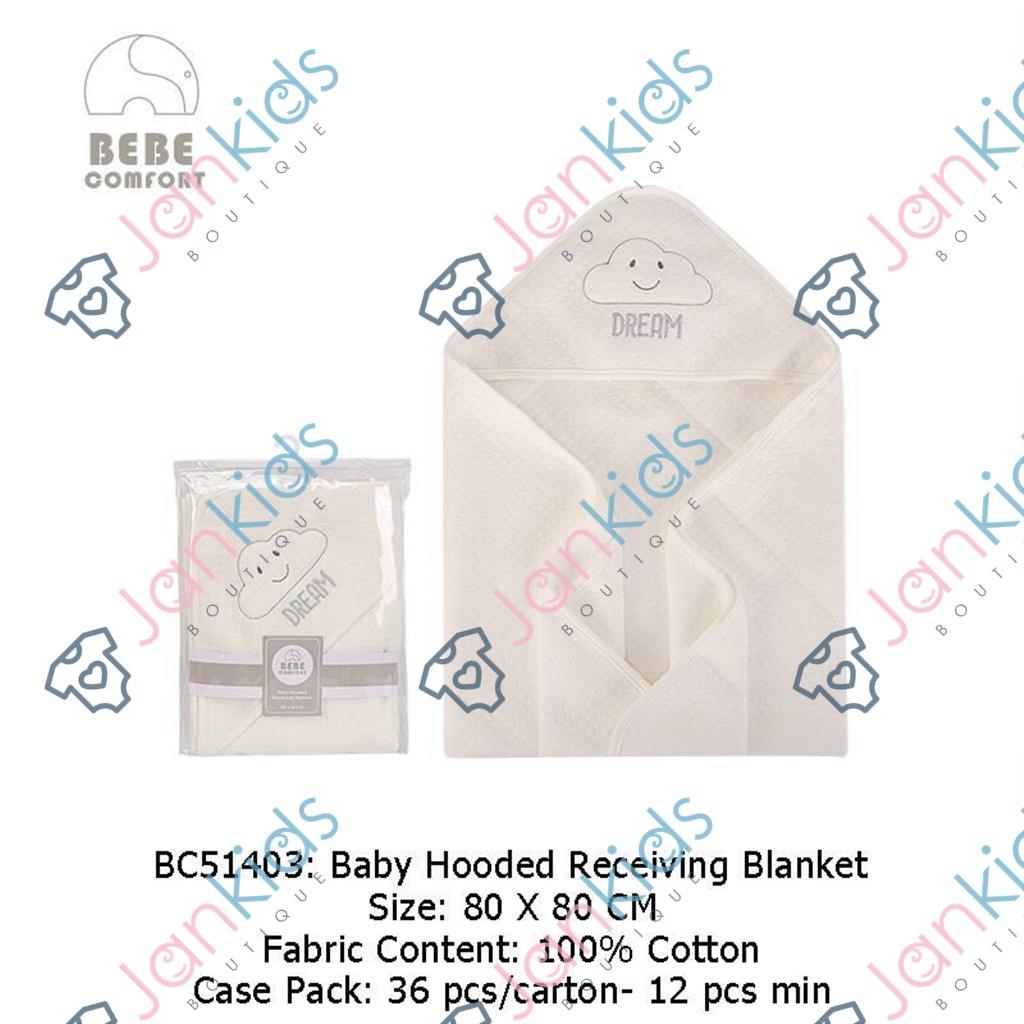 Chăn ủ choàng có mũ BEBE COMFORT cho bé kích thước 80x80cm