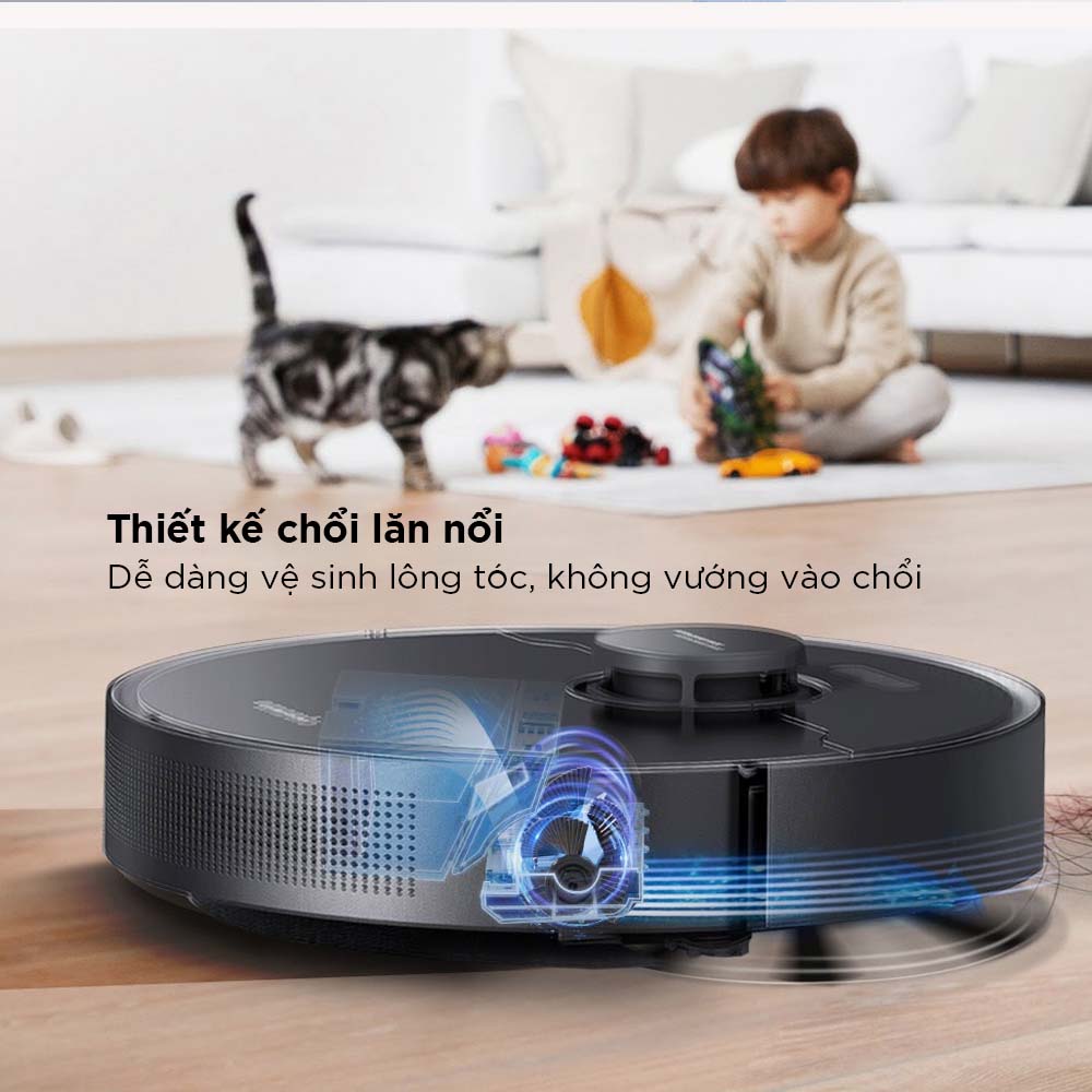 Robot Hút Bụi Lau Nhà Thông Minh XIAOMI Lydsto W2 Lite Tự Động Đổ Rác Giặt Sấy Khô Giẻ Lau Diệt Khuẩn Ozone Diện Tích Hoạt Động 200 m2 Lực Hút 5000 Pa Công Suất 50 W - Hàng Chính Hãng