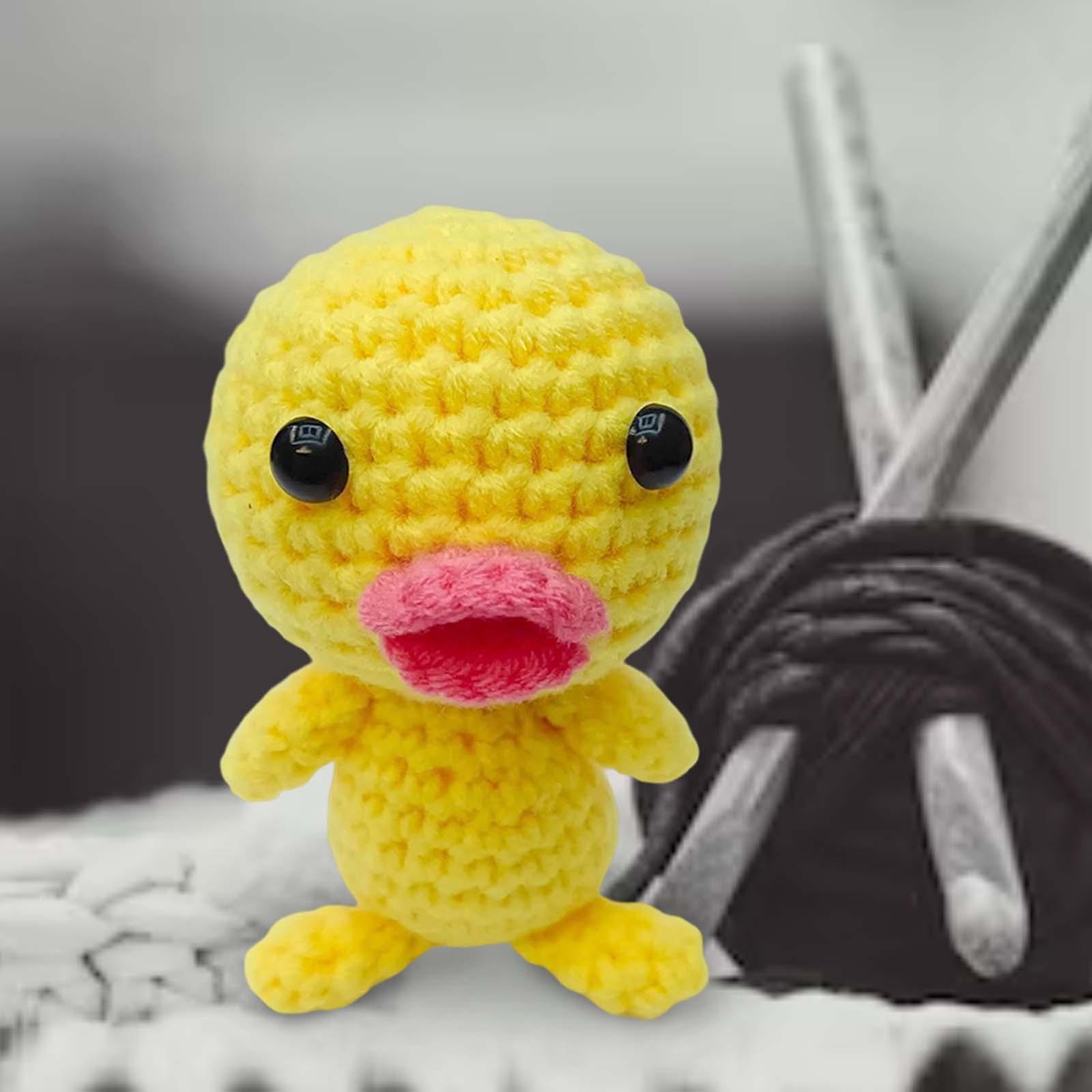 Beginner Crochet Kit DIY Make Your Own Needlework Crocheting Craft Stuffed Plush Doll for Adults Pendants Home Decor Perfect Gift