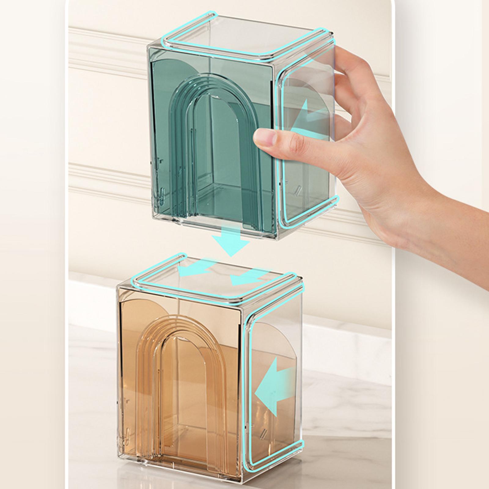 Cosmetic Storage Box Portable Tea Bags Organizer for Cabinets closets
