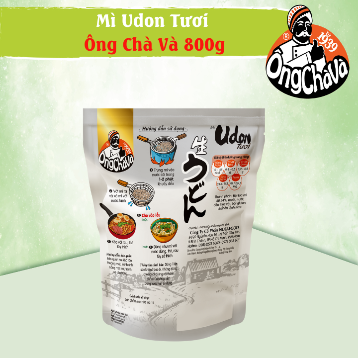 Mì Udon Tươi Ông Chà Và 800g