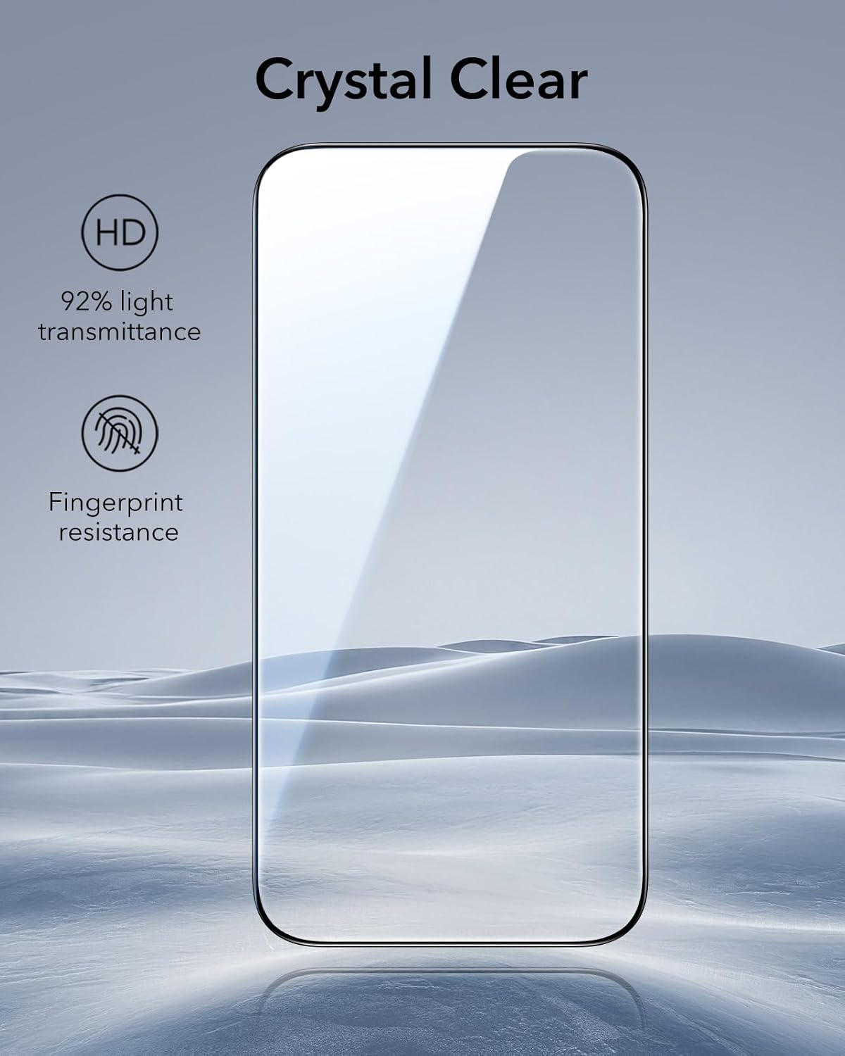 Kính Cường Lực ESR cho iPhone Air / iPhone 17 / iPhone 17 Pro / iPhone 17 Pro Max ESR UltraFit Classic Screen Protector - Hàng Chính Hãng