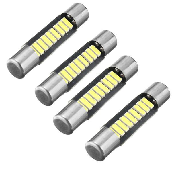 4 Pieces 29MM Festoon Dome 4014 9 SMD Car LED Bulb Mirror Light Indicator Lamp - Cold White