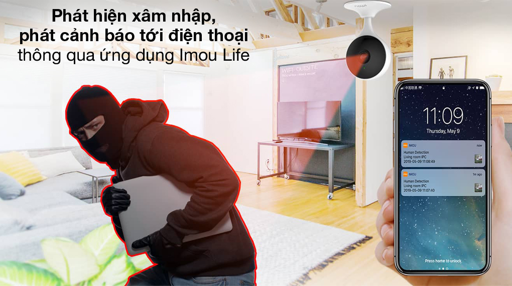 Camera Wifi trong nhà IMOU CUE 2  I  IPC-C22EP-A  I  Hàng chính hãng  I  Bảo hành 2 năm