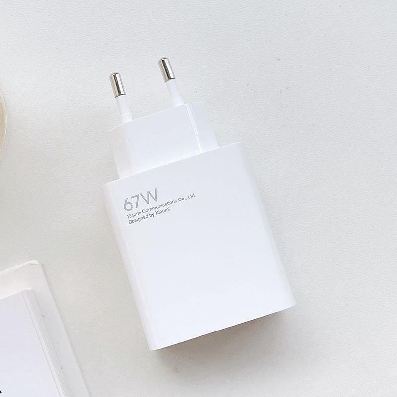 Bản gốc mới cho Xiaomi 67W Bộ sạc EU Bộ chuyển đổi năng lượng điện tích nhanh 6A Cáp C cho MI 11 Ultra Poco F3 Redmi Lưu ý 10 11 K40 P