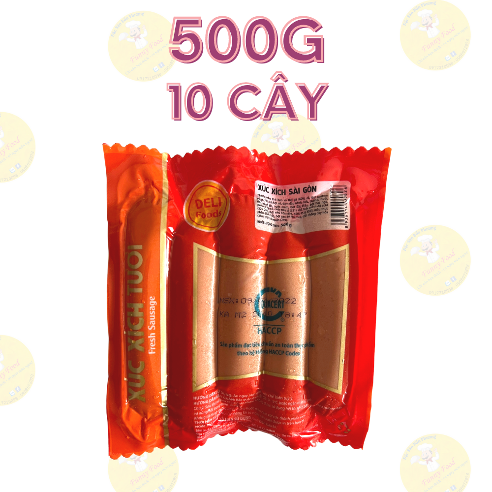 Xúc Xích Đức 10 Cây – Xúc Xích Tươi LC – – Funnyfood