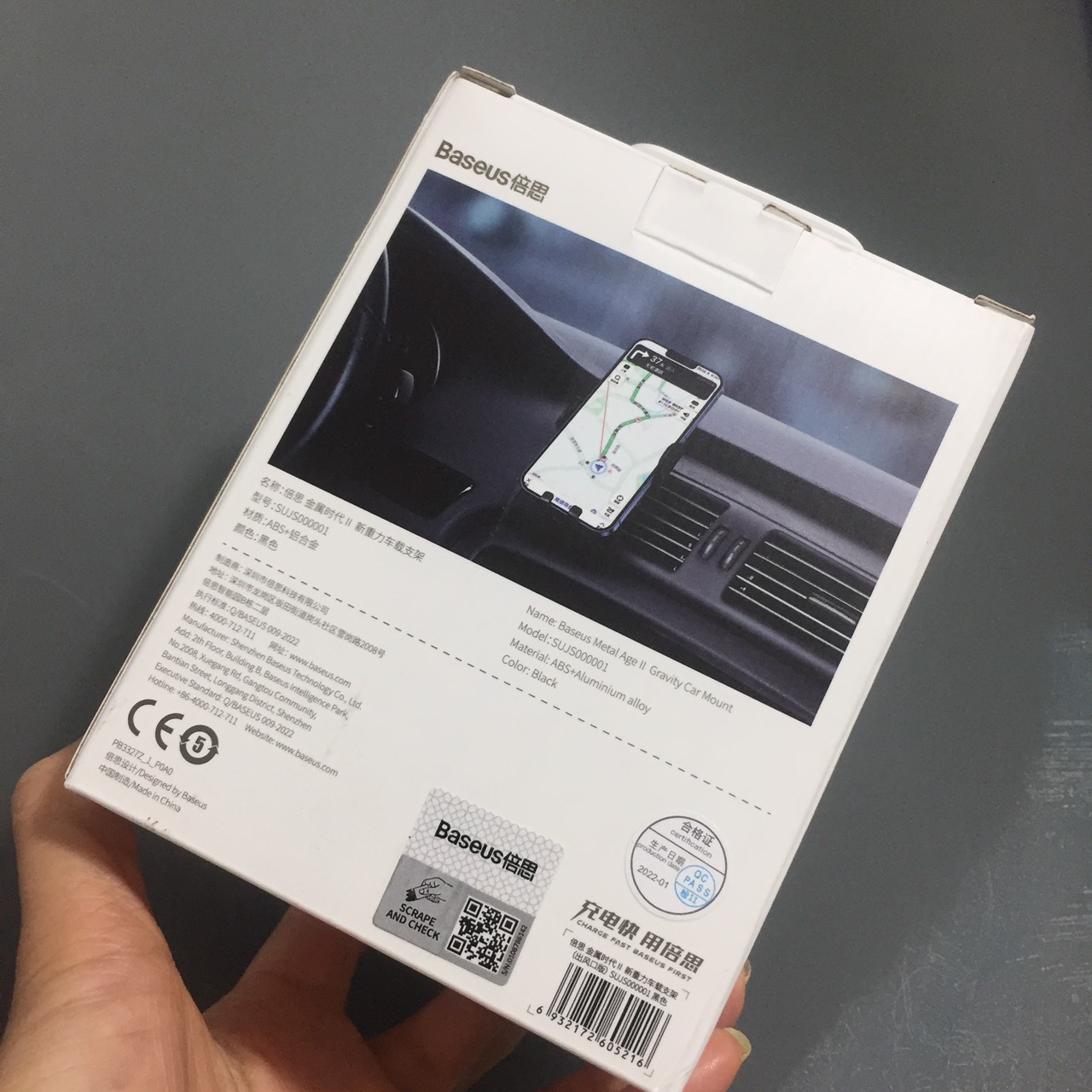 Kệ đỡ điện thoại trên ô tô Baseus Gravity Car Mount Metal Age II - Hàng chính hãng