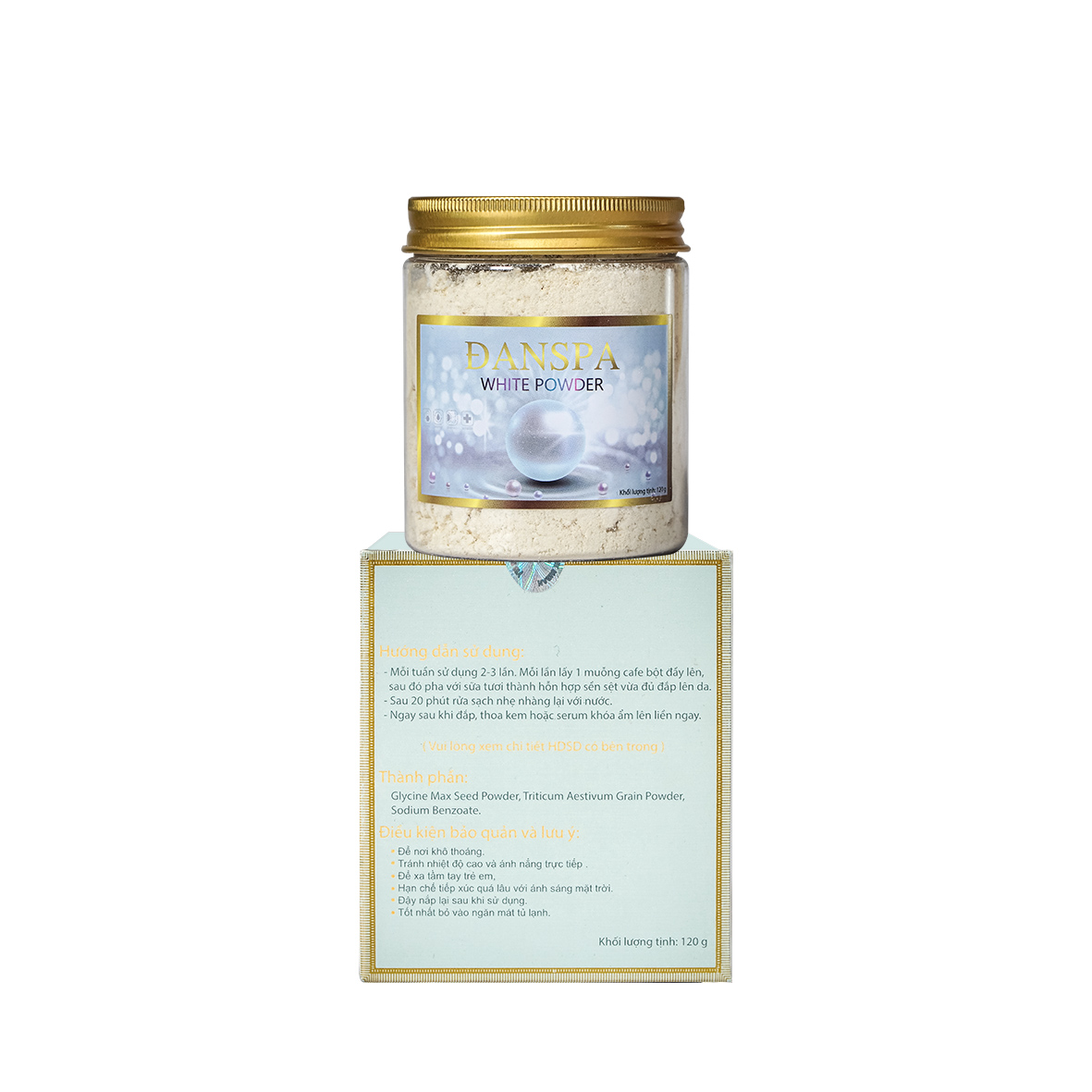 Bột đắp mặt nạ ĐanSpa White Powder Mask giúp làn da trắng sáng tự nhiên
