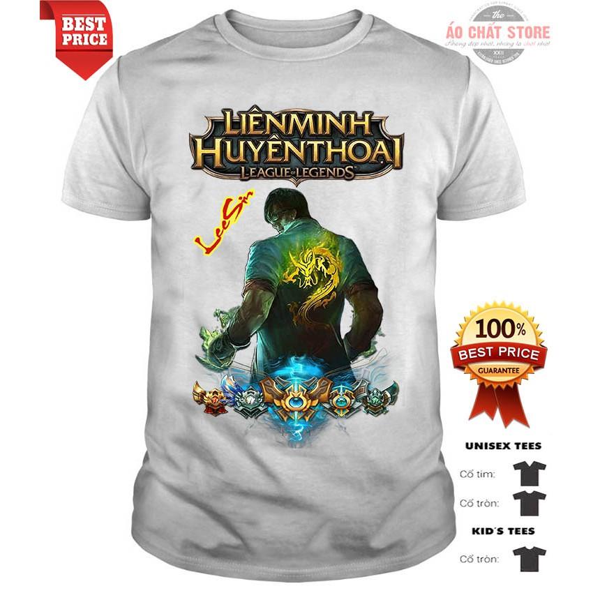Áo Thun LEESIN Tiểu Long Cực Đẹp | Áo Liên Minh Huyền Thoại Lee Sin | Bruclee LOL Tshirt