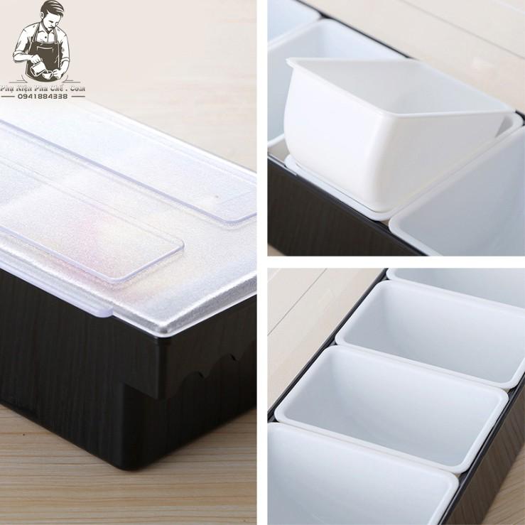 Khay Đựng Topping, Đựng Thạch, Đựng Hoa Quả