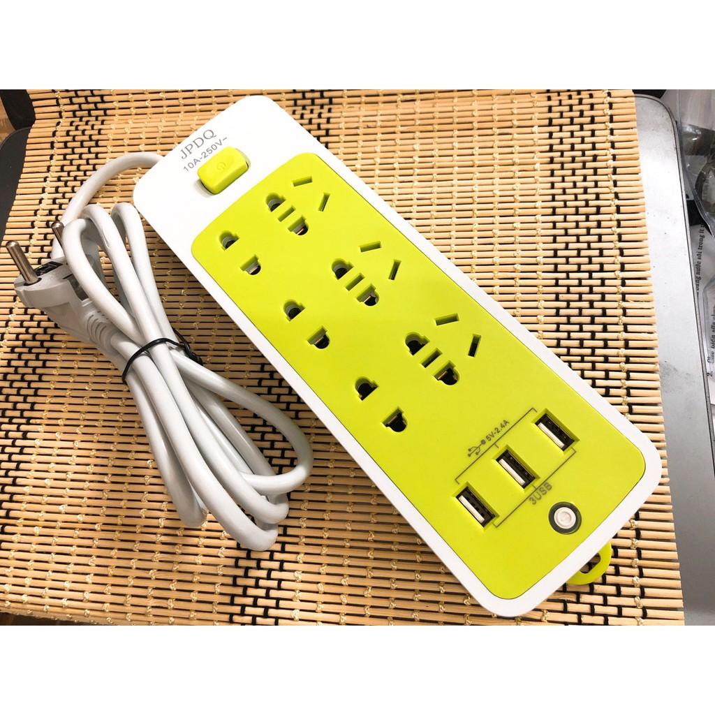 Ổ Cắm Điện Đa Năng Có 3 Cổng Usb Cao Cấp