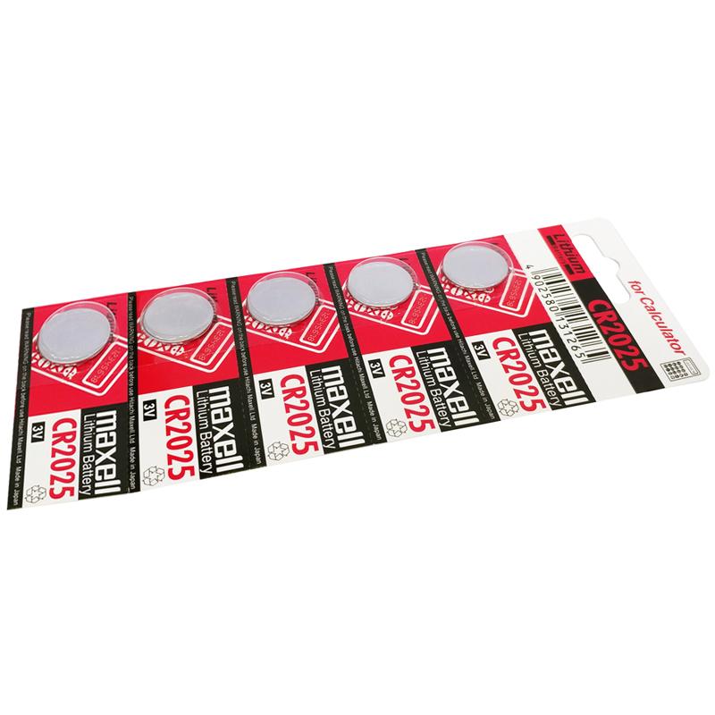 Vỉ 5 Pin Đồng Tiền Maxell 2025
