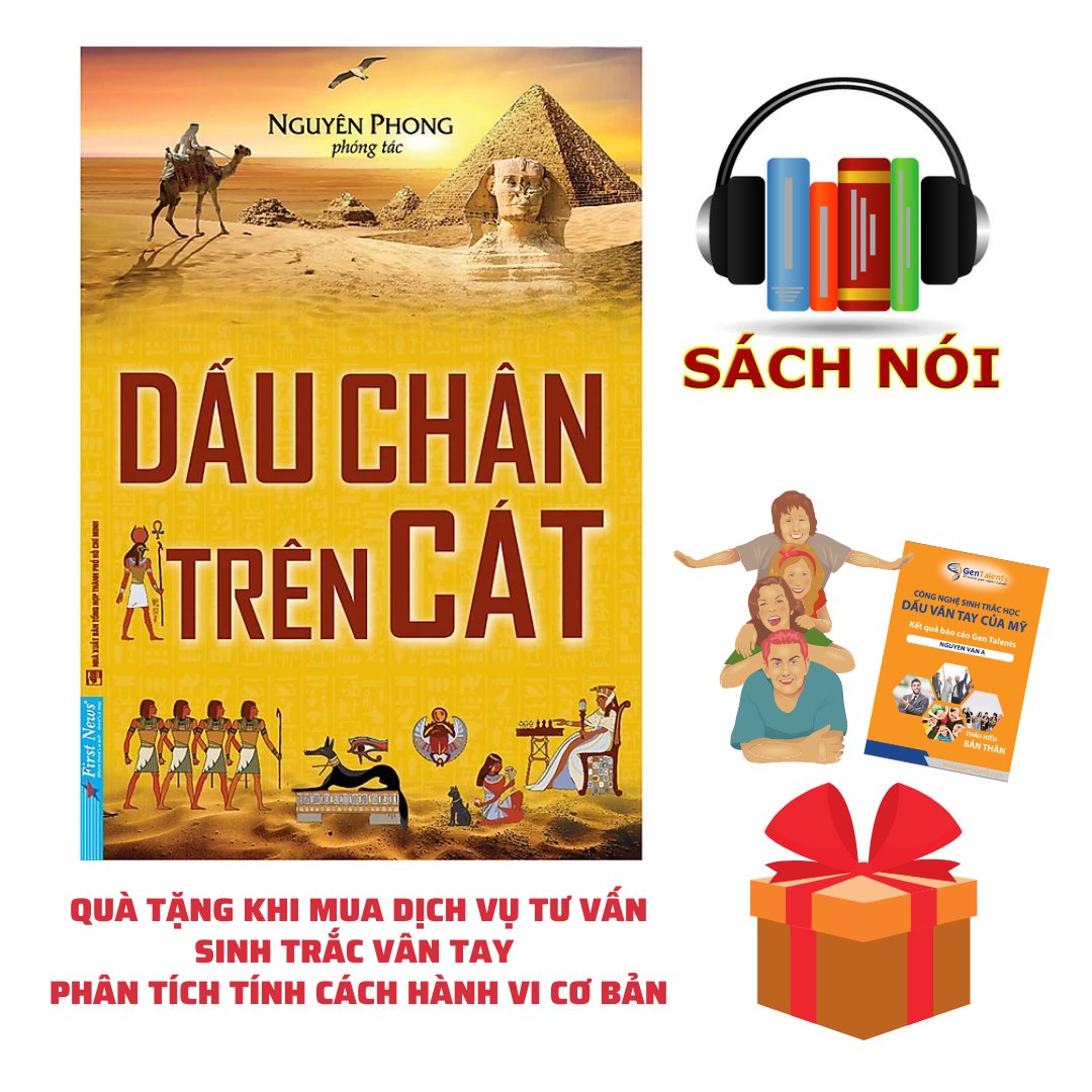 Quà Tặng Sách Nói: Dấu Chân Trên Cát – Kèm Dịch Vụ Sinh Trắc Vân Tay – Phân Tích Tính Cách Hành Vi Cơ Bản