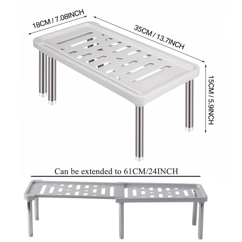 Mở Rộng Dưới Bồn Rửa Nhà Tổ Chức 1/2 Tầng Vật Dụng Nhà Bếp Tủ Người Tổ Chức, Nồi Chảo Giá Để Gia Vị, lưu Trữ Kệ Nhà Bếp, Nhà Tắm