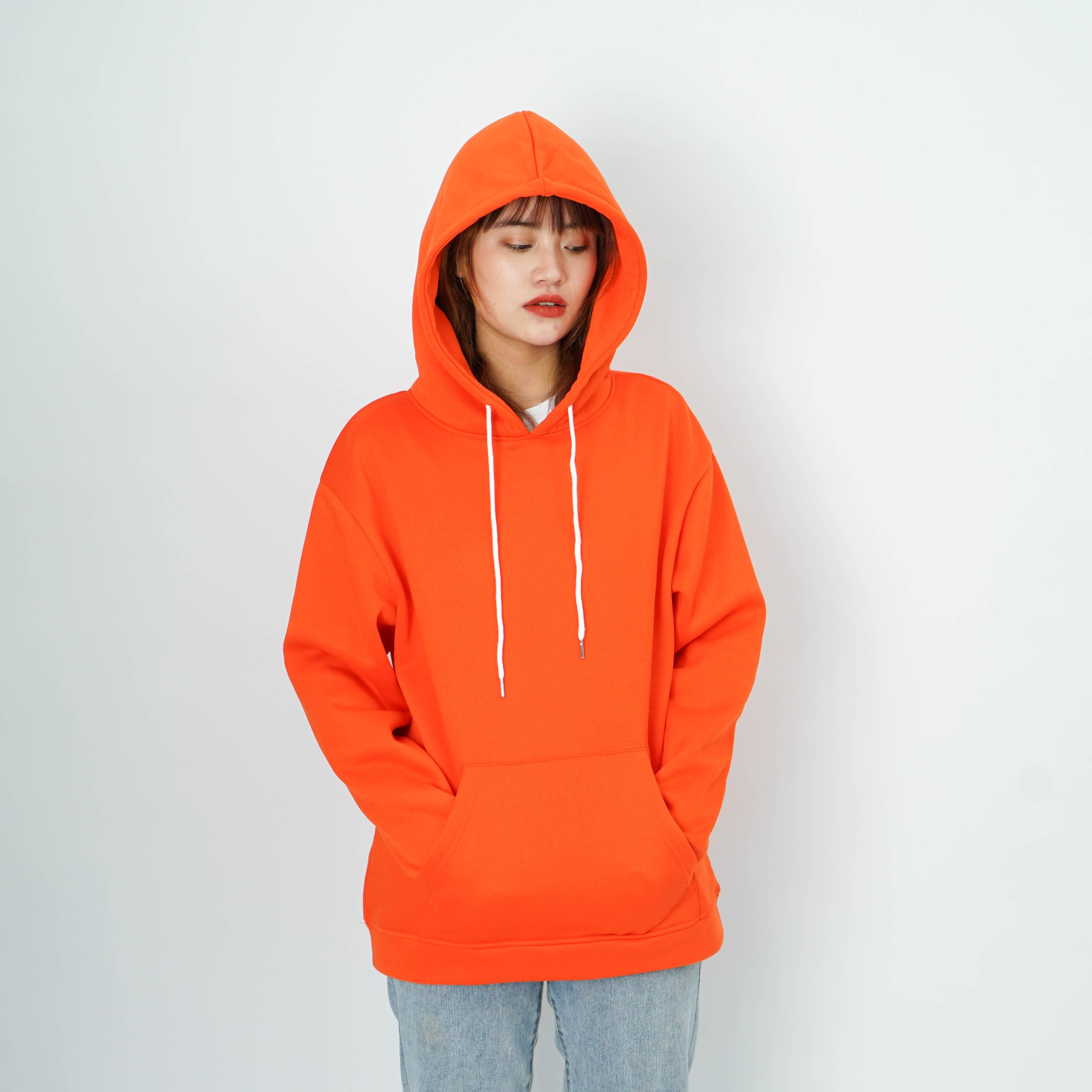 Áo mũ Hoodie Unisex N7 nỉ bông trơn basic cặp đôi nam nữ Oversize Ulzzang Hàn Quốc thu đông form rộng 10 màu