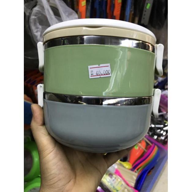 Cặp lồng giữ nhiệt 2 tầng lõi inox