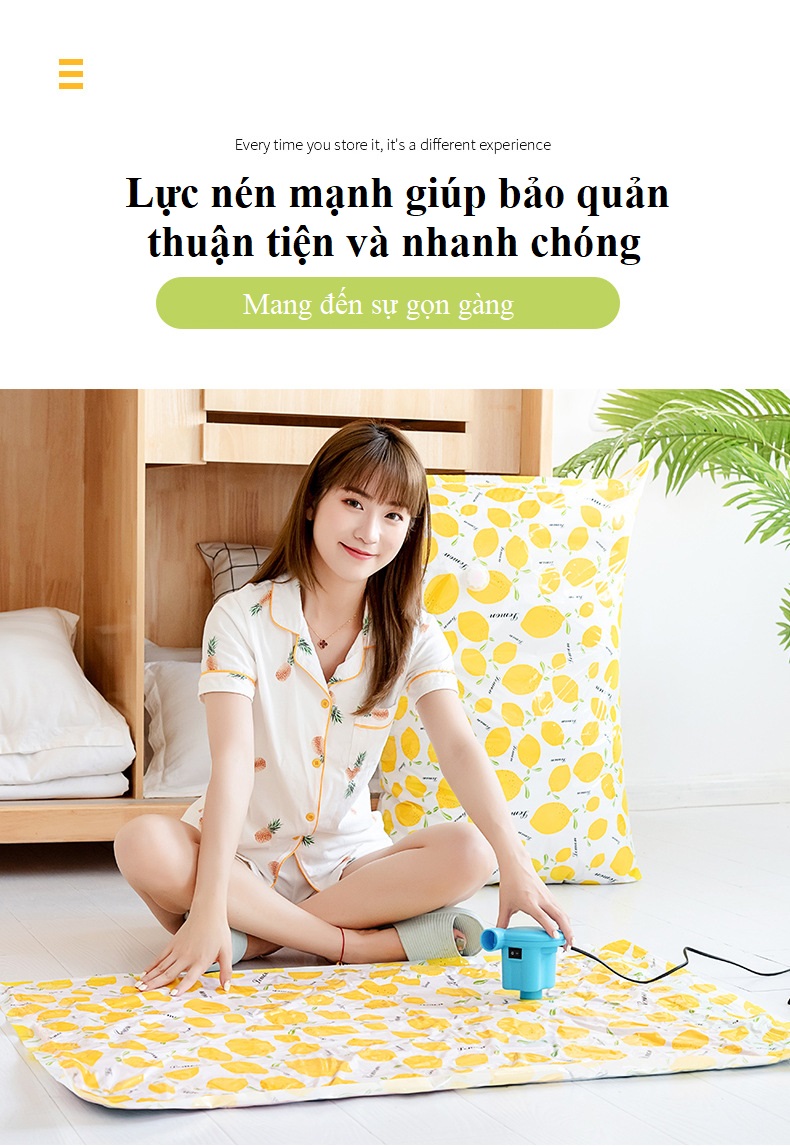 Túi Hút Chân Không Quần Áo SPEVI Loại Tốt - Bảo Quản Quần Áo Chăn Màn, Tiết Kiệm Không Gian Đem Đến Sự Gọn Gàng Cho Căn Phòng