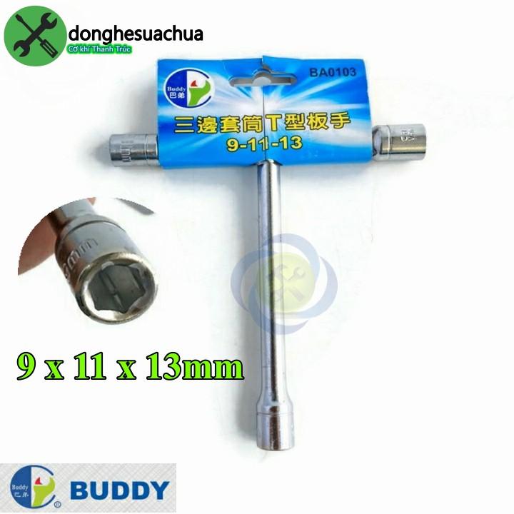 Tuýp chữ T 3 đầu  Buddy BA0103 xi mờ