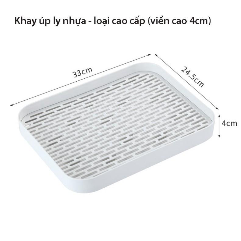 Khay úp cốc, khay trà nhựa cao cấp đựng ấm chén