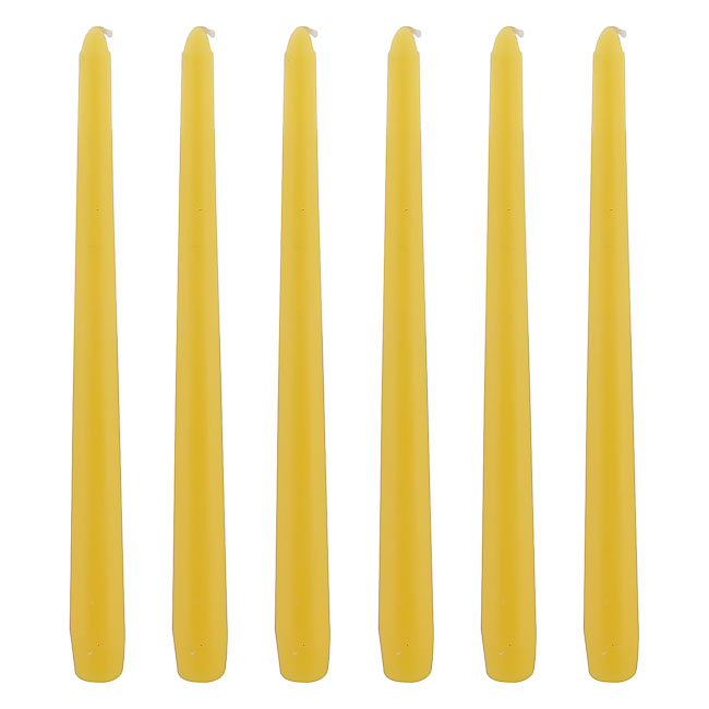 Hộp 6 Nến Thơm Taper Eden Candle FTRAMART EDC2331 (25cm) - Vàng