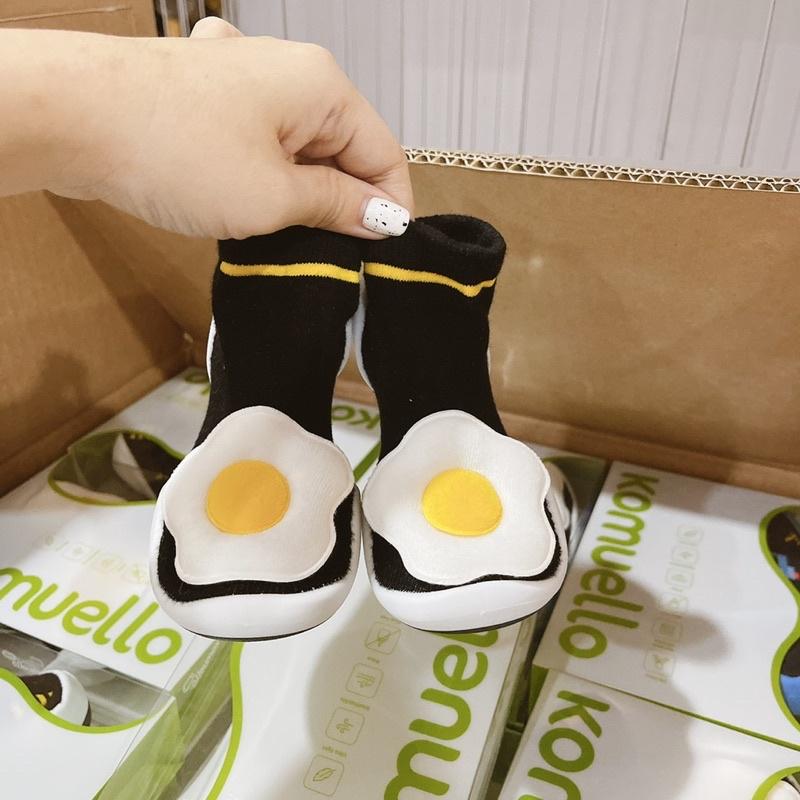 MADE IN KOREA GIÀY TẤT CHO BÉ CƯNG FRIED EGGS