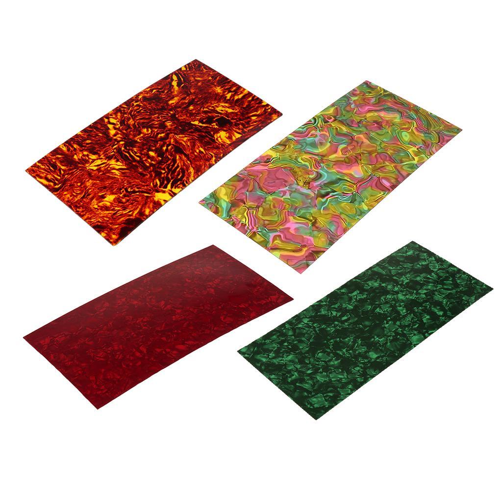 Celluloid Guitar Head Veneer Shell Sheet 200 x 100mm for Guitar Parts
