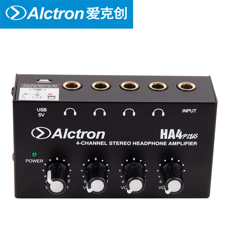 Bộ chia tai nghe 4 cổng Alctron HA4 Plus - Hàng Chính Hãng