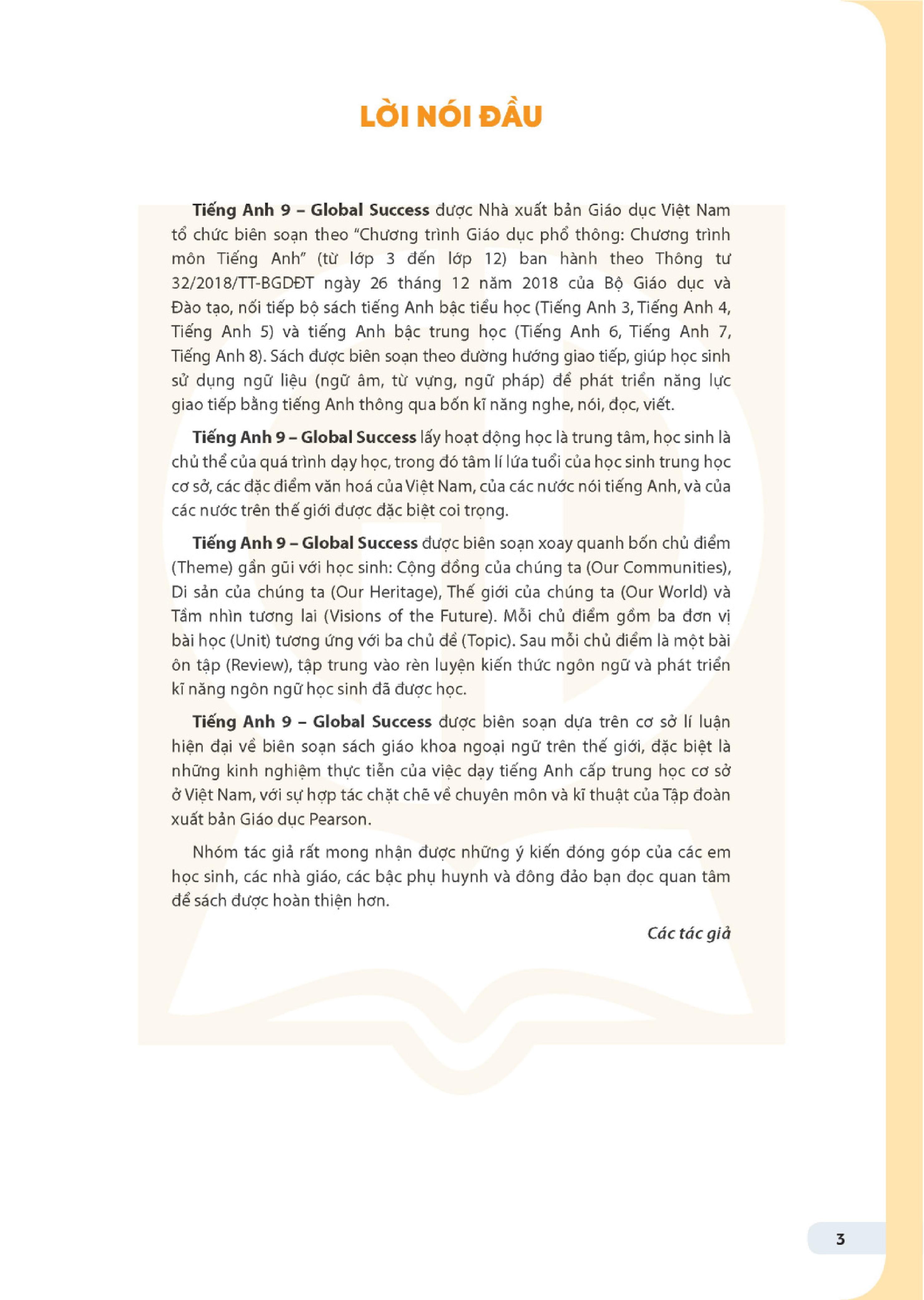 Global Success - Tiếng Anh 9 - Sách Học Sinh (2024)