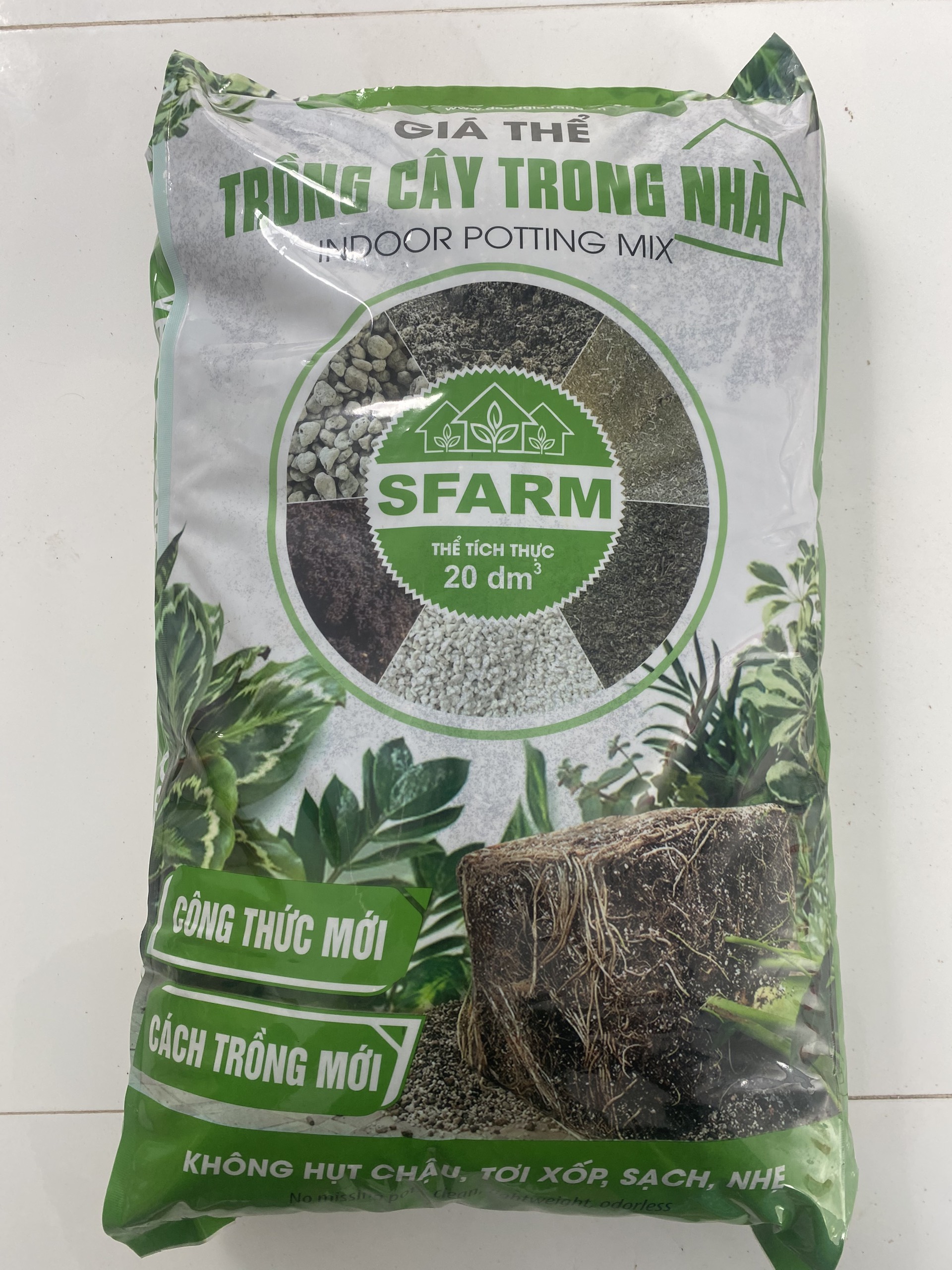 Giá thể trồng cây trong nhà