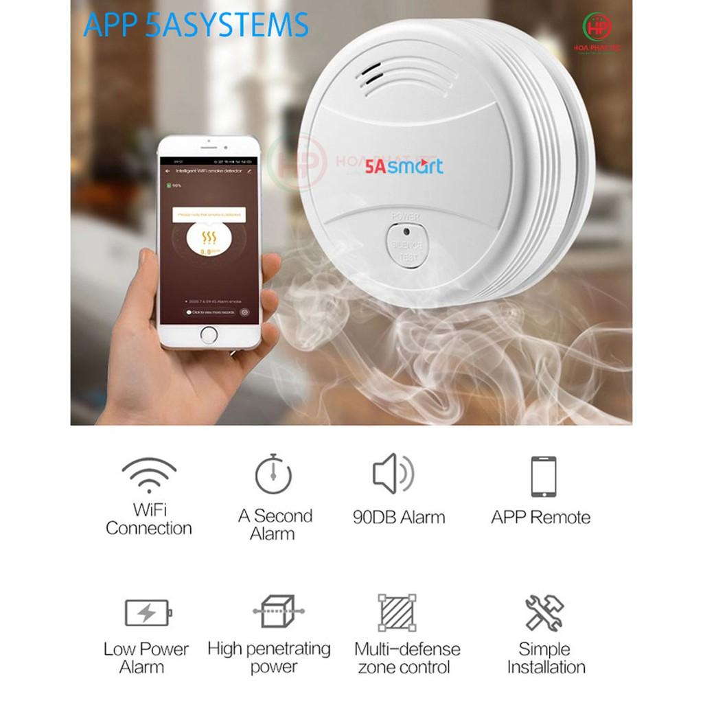 Báo khói độc lập kết nối wifi 5ASmart A5-SM01 - Hàng chính hãng