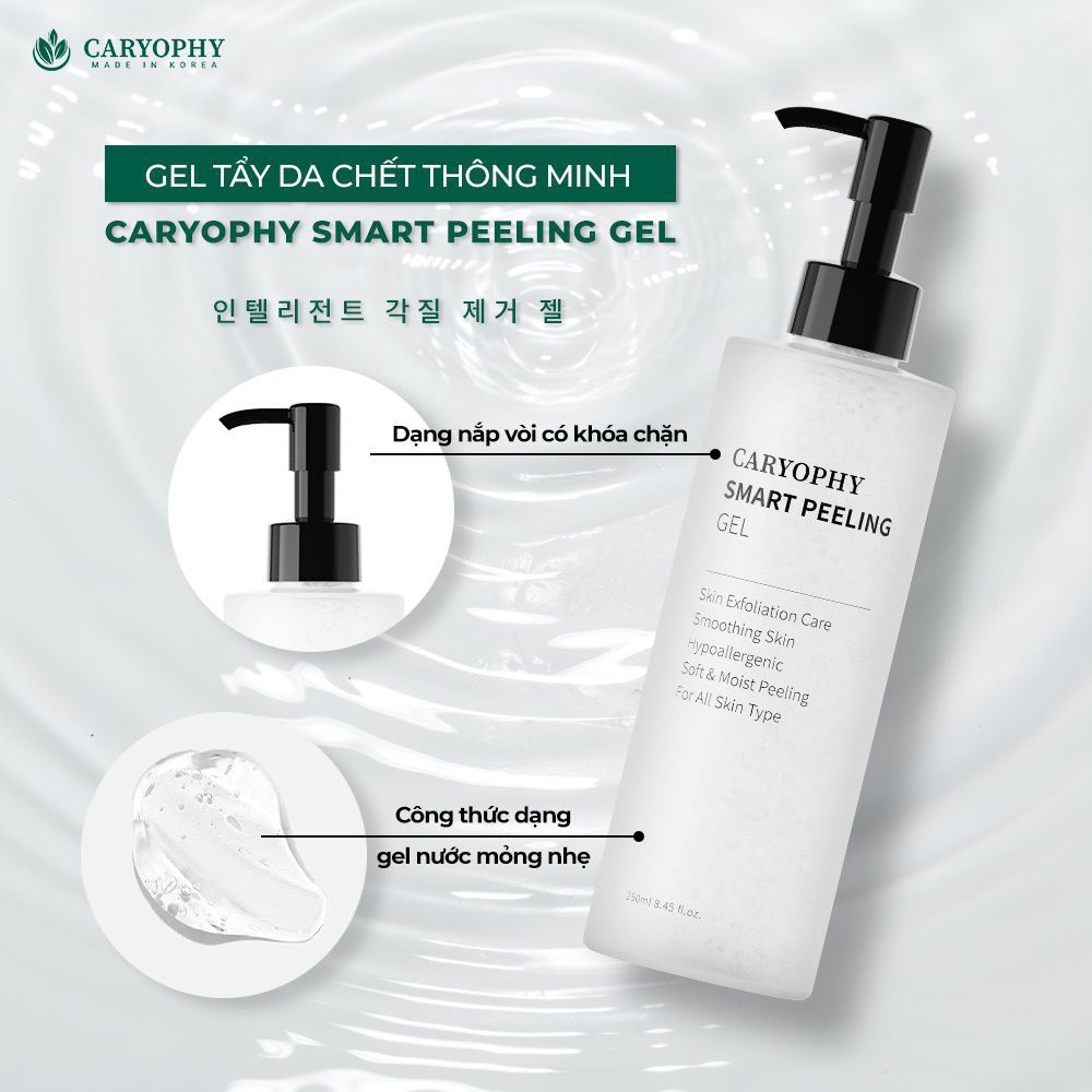 Gel Tẩy Tế Bào Chết Ngăn Ngừa Mụn Caryophy Smart Peeling Gel 250ml