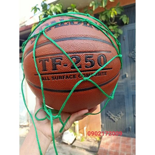 Bóng rổ Spalding TF 250 All Surface- Indoor/Outdoor- size 6 + Kim bơm bóng và túi lưới đựng bóng