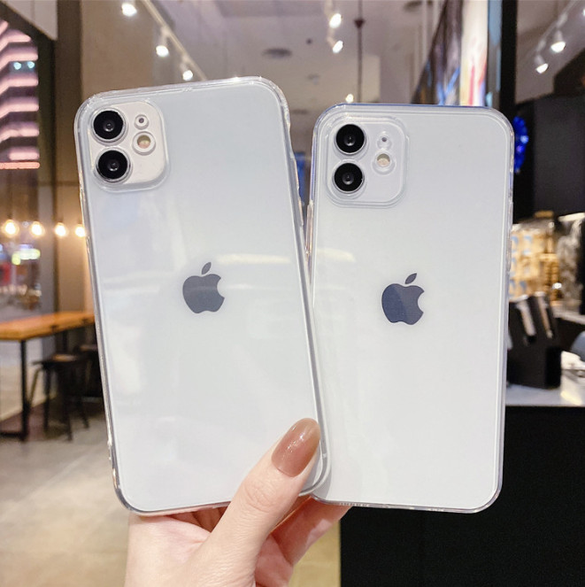 Ốp lưng silicon có gờ bảo vệ camera dành cho Apple iPhone 12 series - Hàng Chính Hãng
