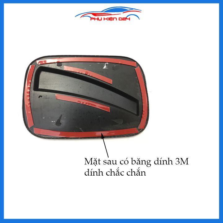 Ốp nắp bình xăng Vios 2019-2020 vân cacbon chống trầy trang trí ô tô