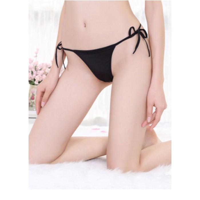 Quần lót buộc dây trơn lọt khe