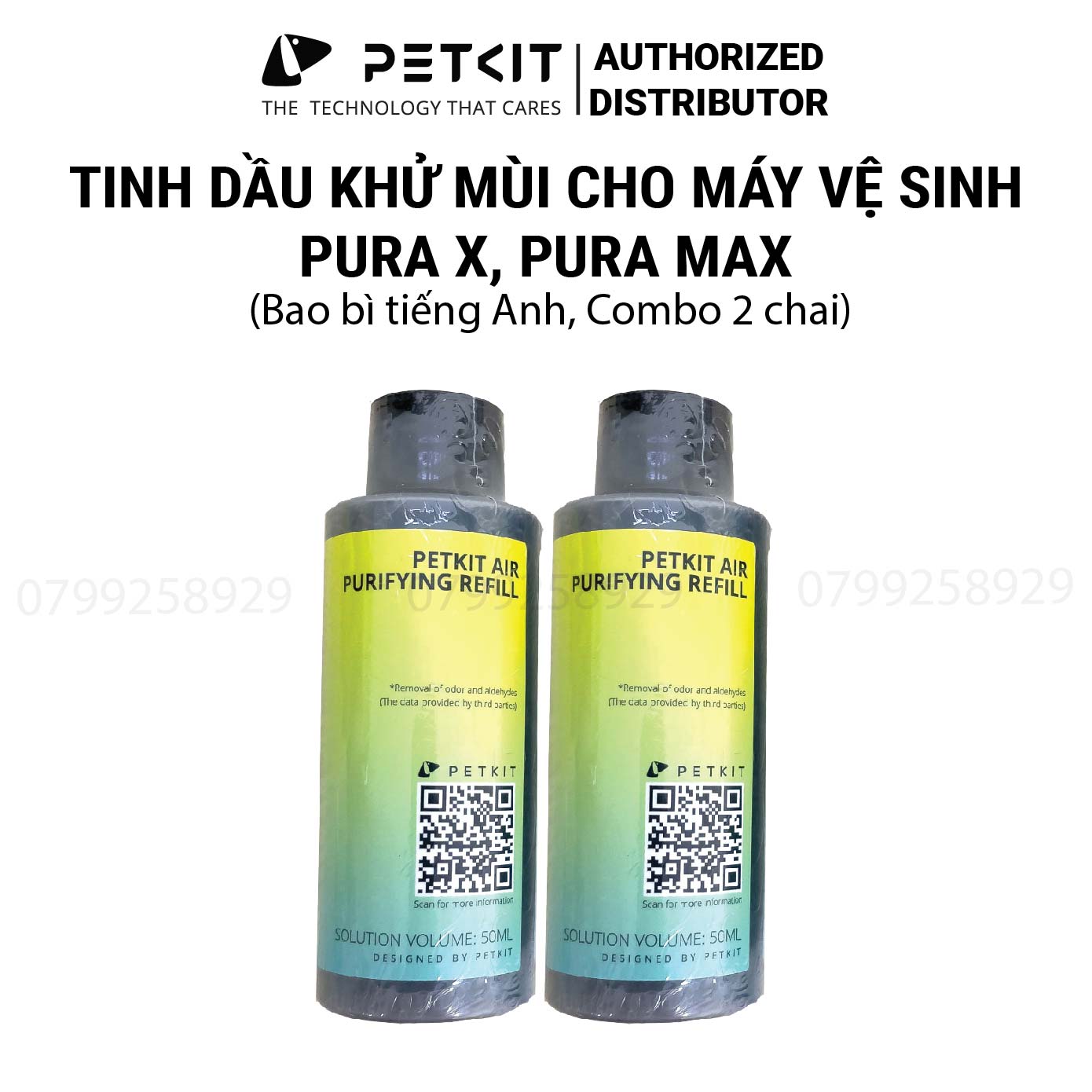 COMBO 2 Chai Tinh Dầu Dùng Cho Máy Vệ Sinh Tự Động Cho Mèo Petkit Pura Max