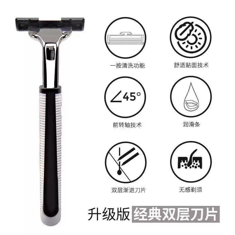Set Dao Cạo Râu 36 Lưỡi Chất Lượng Cao Kèm Bàn Cạo Tặng Kèm 1 Tuýp Kem Cạo Râu