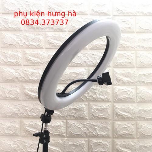 Combo Đèn Livestream 16cm/26cm/35cm/45cm + Chân Tripod Cao từ 70cm đến 2m + Kẹp Điện Thoại Thông Minh