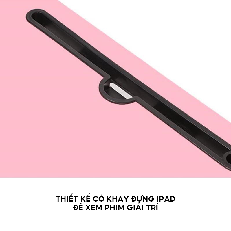 Bàn Xếp Gỗ Ép Có Khay Để Nước Và Ipad Tiện Lợi Kích Cỡ 60x40x28cm