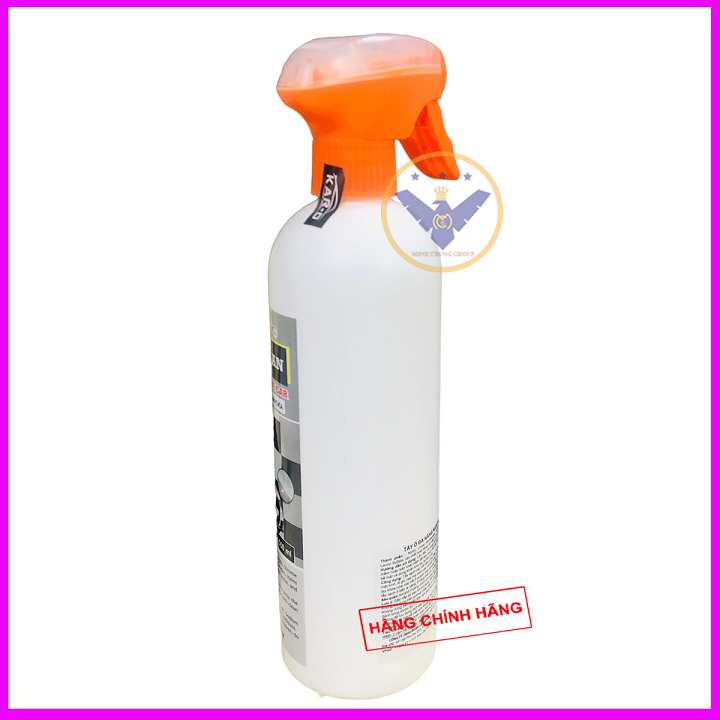 Tẩy ố kính ô tô, ố vàng lazang, logo, nẹp mạ crom Nanoka Clean 500ml